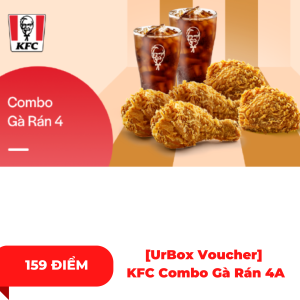 [UrBox Voucher] KFC Combo Gà Rán 4A 